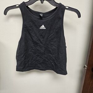 Adidas Black Sleeveless Crop Top